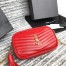 Saint Laurent Mini Lou Camera Bag in Red Calfskin