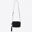 Saint Laurent Lou Camera All Black Bag in Quilted Leather