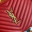 Saint Laurent Lou Camera Bag in Red Quilted Leather