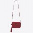 Saint Laurent Lou Camera Bag in Red Quilted Leather