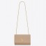 Saint Laurent Kate Chain Medium Bag In Beige Grained Leather