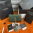 Saint Laurent Kate Tassel Medium Bag In Green Crocodile-embossed Leather