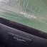 Saint Laurent Kate Tassel Medium Bag In Green Crocodile-embossed Leather