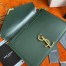 Saint Laurent Cassandra Medium Chain Bag In Green Calfskin