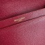 Saint Laurent Cassandra Medium Chain Bag In Red Grained Calfskin