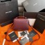 Saint Laurent Cassandra Medium Bag In Bordeaux Grained Calfskin