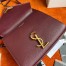 Saint Laurent Cassandra Medium Bag In Bordeaux Grained Calfskin