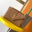 Saint Laurent Envelope Medium Bag In Brown Grained Leather