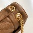 Saint Laurent Envelope Medium Bag In Brown Grained Leather