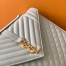 Saint Laurent Envelope Large Bag In White Grained Leather