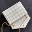 Saint Laurent Envelope Large Bag In White Grained Leather