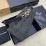 Saint Laurent Le 37 Bucket Bag in Black Woven Raffia 