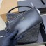 Saint Laurent Le 37 Bucket Bag in Black Woven Raffia 