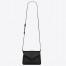 Saint Laurent LouLou Toy Strap Bag In All Black Quilted Calfskin