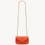 Saint Laurent LouLou Mini Bag in Orange Matelasse Lambskin