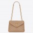 Saint Laurent LouLou Small Chain Bag In Beige Quilted Calfskin
