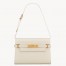 Saint Laurent Manhattan Small Shoulder Bag in White Calfskin