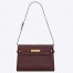 Saint Laurent Manhattan Medium Shoulder Bag in Bordeaux Calfskin