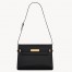 Saint Laurent Manhattan Medium Shoulder Bag in Black Calfskin