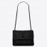 Saint Laurent Niki Baby Chain So Black Bag In Crocodile-embossed Leather 