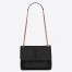 Saint Laurent Niki Baby Chain Bag In Black Lambskin