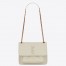 Saint Laurent Niki Baby Chain Bag In White Lambskin
