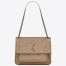 Saint Laurent Niki Medium Chain Bag In Beige Crinkled Leather