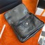 Saint Laurent Niki Medium Chain Bag In Black Crinkled Leather