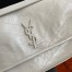 Saint Laurent Niki Medium Chain Bag In White Crinkled Leather