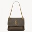 Saint Laurent Niki Medium Chain Bag in Chocolate Grained Lambskin