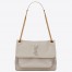 Saint Laurent Niki Medium Chain Bag In White Lambskin