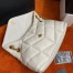 Saint Laurent Puffer Small Chain Bag In White Lambskin