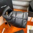 Saint Laurent Puffer Medium Chain Bag In Black Lambskin