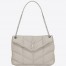 Saint Laurent Puffer Medium Chain Bag In Ivory Lambskin