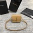 Saint Laurent Solferino Small Bag in Dark Beige Calfskin