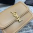 Saint Laurent Solferino Small Bag in Dark Beige Calfskin