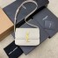 Saint Laurent Solferino Small Bag in White Calfskin