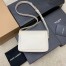 Saint Laurent Solferino Small Bag in White Calfskin