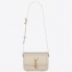 Saint Laurent Solferino Small Bag in White Calfskin
