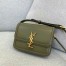 Saint Laurent Solferino Small Bag in Khaki Green Calfskin