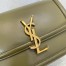 Saint Laurent Solferino Small Bag in Khaki Green Calfskin