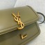 Saint Laurent Solferino Small Bag in Khaki Green Calfskin