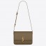 Saint Laurent Solferino Medium Bag In Khaki Green Calfskin